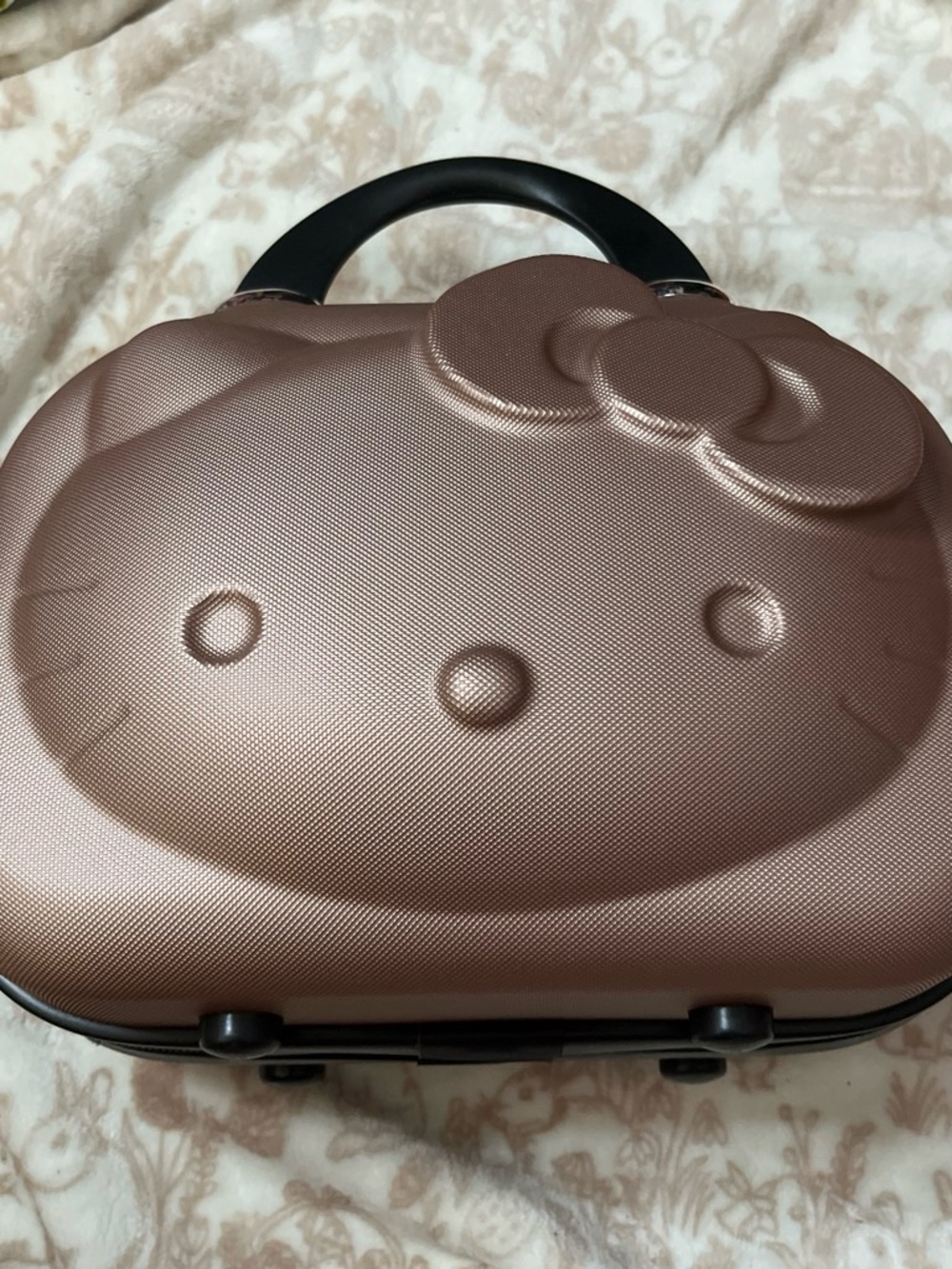 Sanrio Hello Kitty Rose Gold Hard Shell Travel Case
